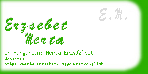 erzsebet merta business card